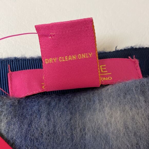 Catherine Malandrino Skirt Blue Wool Blend Brushed Plaid Tartan Size - 8 - Picture 9 of 14